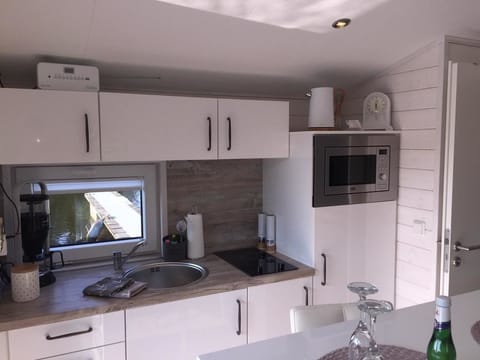 Houseboat (KHT 1) | Private kitchen | Fridge, microwave, oven, stovetop