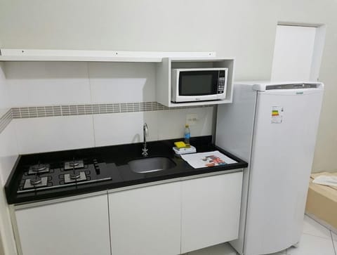 Apartment | Private kitchenette | Fridge, microwave, stovetop, cookware/dishes/utensils