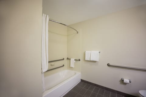 Room, 2 Queen Beds, Accessible, Non Smoking | Bathroom | Free toiletries, hair dryer, towels, soap