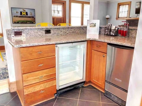 Mini refrigerator (plus full size fridge in basement)