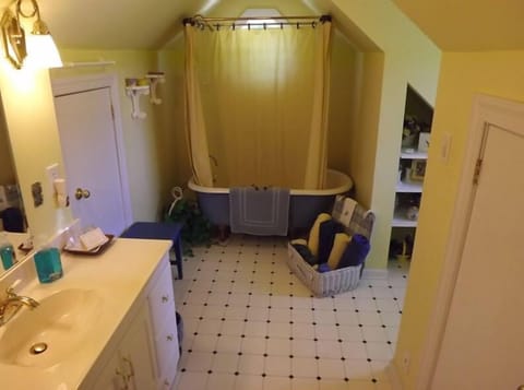 The Bluebonnet Room | Bathroom | Free toiletries, bathrobes, towels, soap