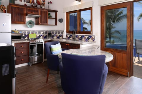 Casita #6 Ocean View | Private kitchen | Fridge, microwave, stovetop, coffee/tea maker