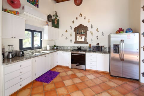 Casita #9 Ocean View | Private kitchen | Fridge, microwave, stovetop, coffee/tea maker