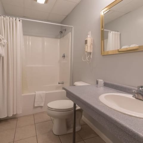 Room, 1 Queen Bed, Fireplace, Lake View | Bathroom | Shower, free toiletries, hair dryer, towels