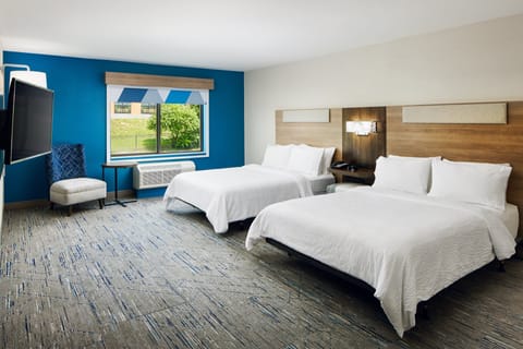 Suite, 2 Queen Beds, Accessible (Comm & Mobil, Accessible Tub) | Premium bedding, pillowtop beds, desk, laptop workspace