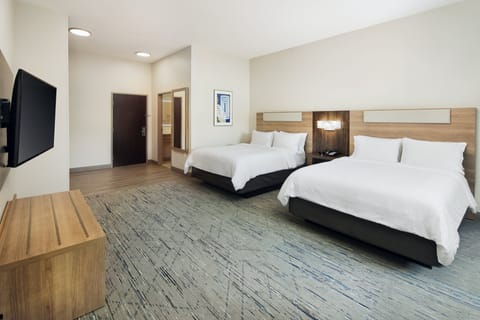 Suite, 2 Queen Beds | Premium bedding, pillowtop beds, desk, laptop workspace