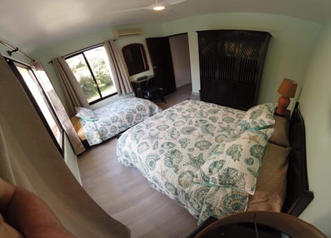 Spacious bedroom 2 with air conditioning.  Sleeps 3