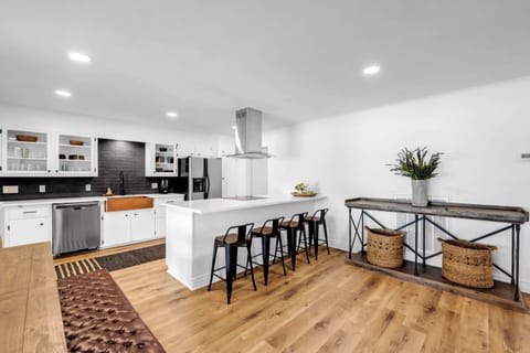 Additional seating at the Kitchen bar