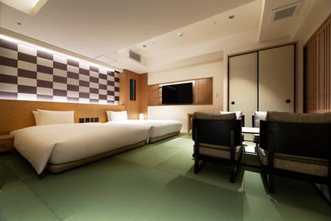 Suite with Open-air Bath (Japanese Style TATAMI) | In-room safe, blackout drapes, soundproofing, free WiFi