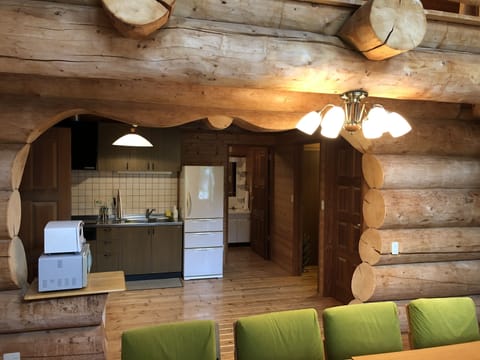 House (Log House) | Private kitchen | Fridge, microwave, stovetop, electric kettle