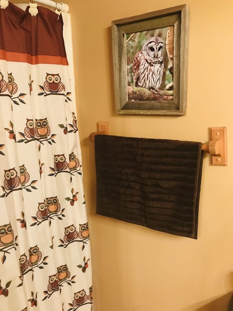 Loft bedroom has its own full bath