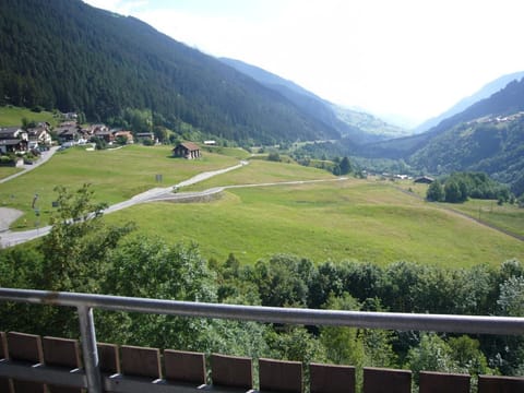 View from the balcony in summertime