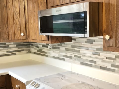 Kitchen just updated with snazzy tile!
