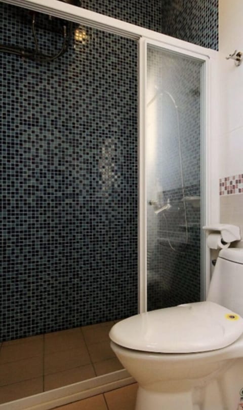 Deluxe Double Room (301, 201) | Bathroom | Shower, free toiletries, hair dryer, slippers