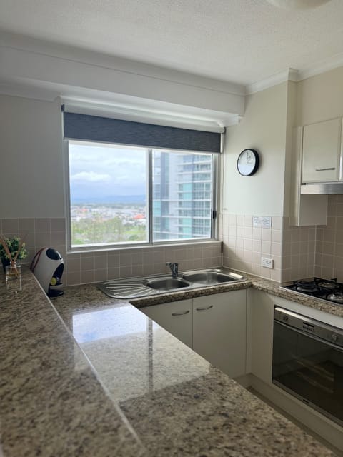 One Bedroom Apartment | Private kitchen | Full-size fridge, microwave, oven, stovetop