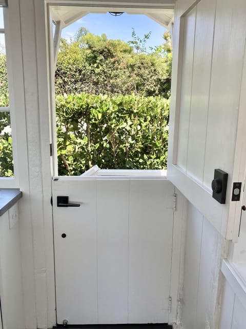 Tall hedges provide total privacy