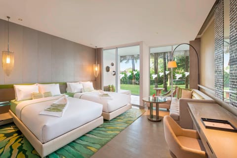 Room, 2 Queen Beds, Balcony (Wonderful Garden Escape) | Egyptian cotton sheets, premium bedding, minibar, in-room safe