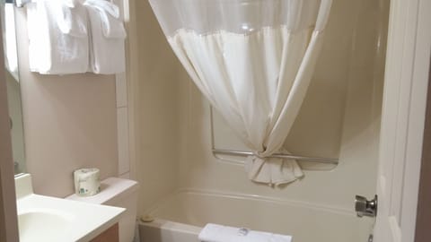 Suite, 1 Queen Bed, Non Smoking (2 Twin) | Bathroom | Combined shower/tub, deep soaking tub, free toiletries, towels