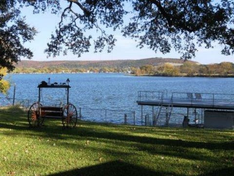 View of the lake from the patio