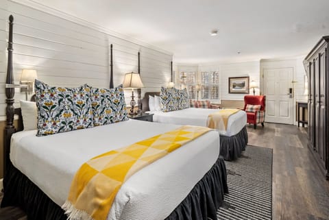 Deluxe Room, 2 Queen Beds (Main Inn) | Egyptian cotton sheets, premium bedding, pillowtop beds
