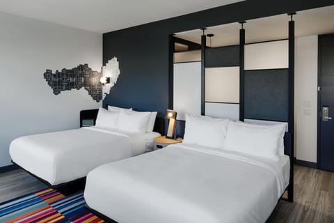 aloft, Room, 2 Queen Beds | Pillowtop beds, in-room safe, individually decorated