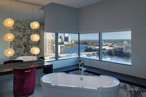 Penthouse, 2 Bedrooms, Lake View (Penthouse I, Top Floor) | Bathroom | Shower, hair dryer, bathrobes, towels
