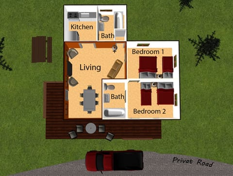 Family Chalet Spruce | Floor plan