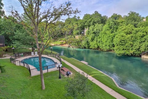 Inverness riverfront pool and pathway