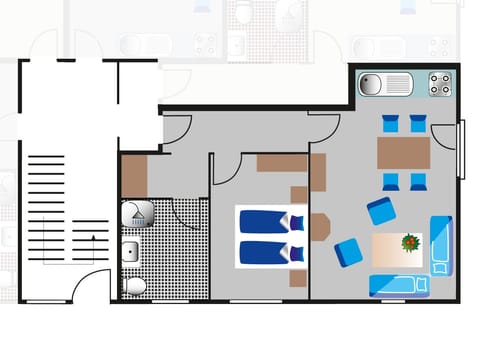 2-room flat at Claassee | Floor plan