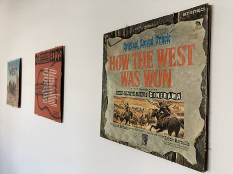 details of vintage treasures in front bedroom