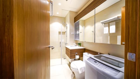 Suite, 1 Bedroom (guests age 18-59) | Bathroom | Shower, free toiletries, hair dryer, slippers