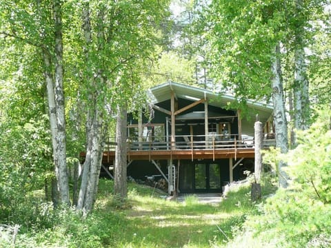 Looking back on Papa's Place from the lake.
