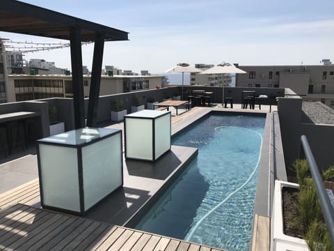 Outdoor pool, a rooftop pool