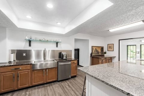 Space age and spacious.