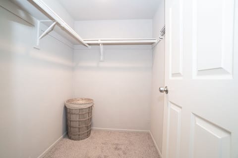 Master bedroom walk in closet