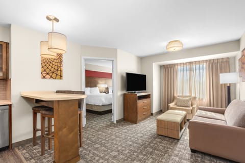 Suite, 1 Bedroom, Kitchen | In-room safe, desk, blackout drapes, iron/ironing board