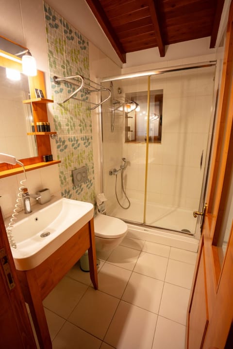 Family Quadruple Room | Bathroom | Shower, rainfall showerhead, free toiletries, hair dryer