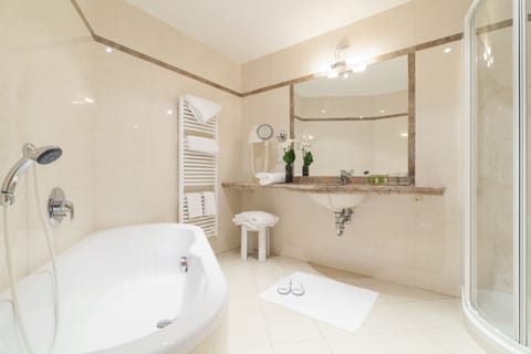 Free toiletries, hair dryer, bathrobes, slippers