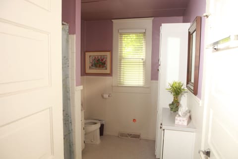 The Octagonal Room | Bathroom | Combined shower/tub, free toiletries, hair dryer, bathrobes