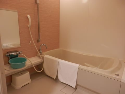 Japanese Style Room, 19sqm, Private bathroom, Non-smoking | Bathroom | Slippers, bidet, towels