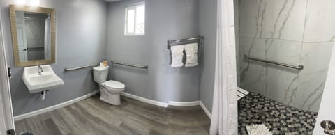 Room, 1 Queen Bed | Hand-held showerhead