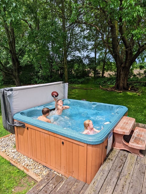 View of hot tub