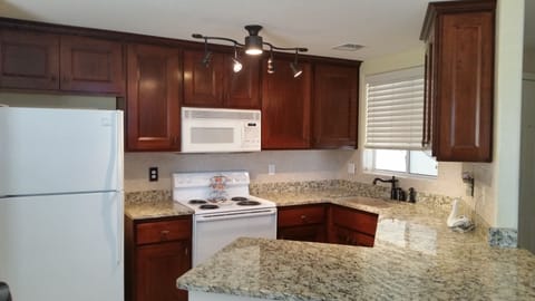 Fully stocked kitchen