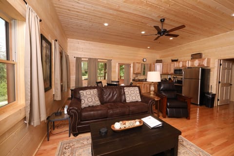Living Room with Electric Fireplace
