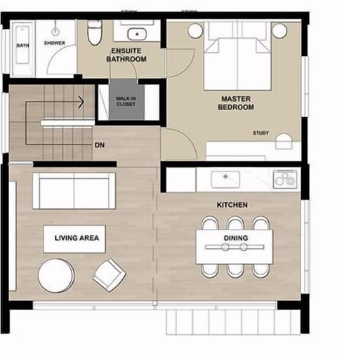 2BDR Townhouse | Floor plan