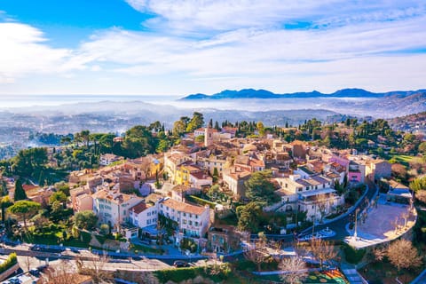 Aerial view of Mougins Old Village