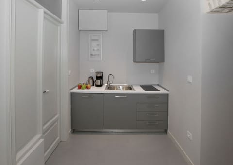 Comfort Apartment | Private kitchenette | Fridge, stovetop, coffee/tea maker, electric kettle