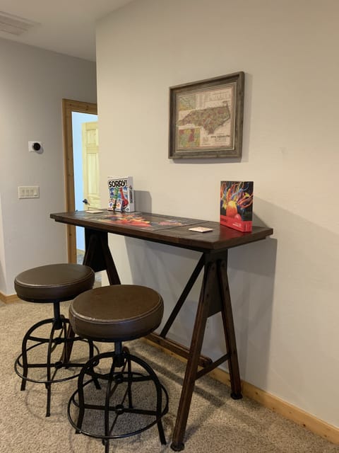 Card and puzzle table in the Game Room