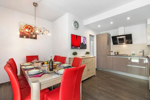 Kitchen and dining area