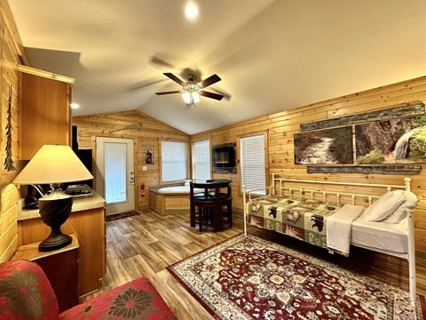 Family Cabin, Non Smoking, Jetted Tub | Premium bedding, individually decorated, individually furnished